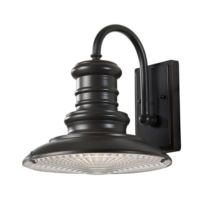 elstead lighting Redding Station 1 Light Medium Wall Lantern - Restoration Bronze