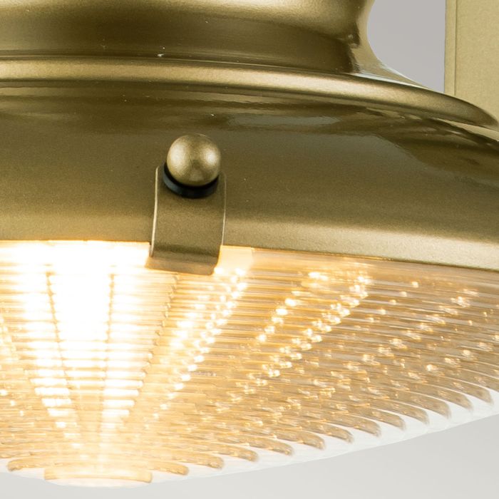 Elstead Lighting Redding Station 1 Light Small Wall Lantern - Painted Distressed Bronze