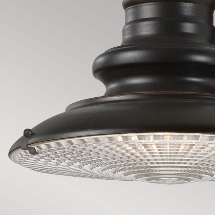 Elstead Lighting Redding Station 1 Light Small Wall Lantern - Restoration Bronze