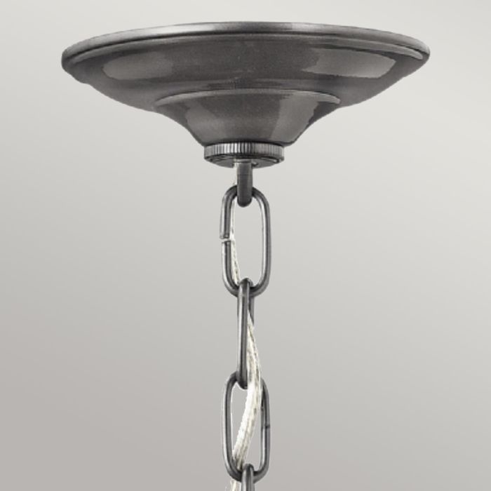 Elstead Lighting Reef 1 Light Chain Lantern - Hematite