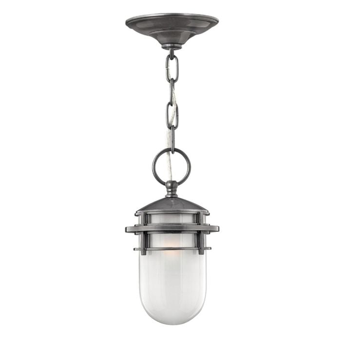 elstead lighting Reef 1 Light Chain Lantern - Hematite