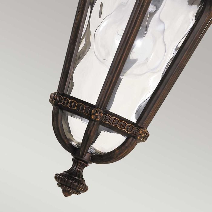 Elstead Lighting Regent Court 1 Light Small Wall Lantern - Walnut