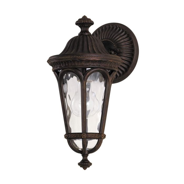 elstead lighting Regent Court 1 Light Small Wall Lantern - Walnut