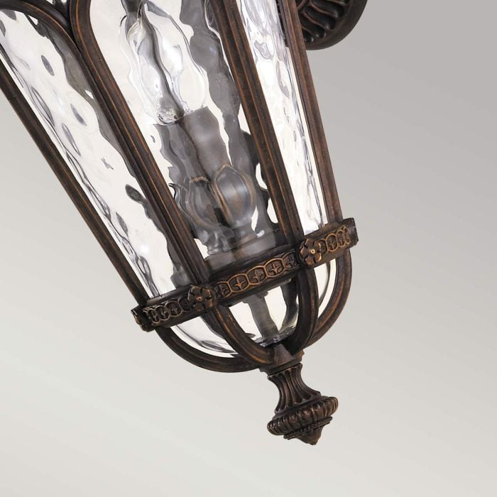 Elstead Lighting Regent Court 2 Light Medium Wall Lantern - Walnut