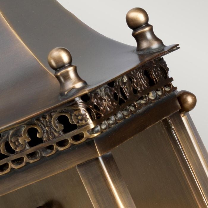 Elstead Lighting Regents Park 1 Light Wall Lantern - Brass - Aged Brass