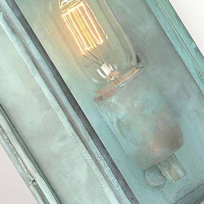 Elstead Lighting Regents Park 1 Light Wall Lantern - Verdigris - Verdigris