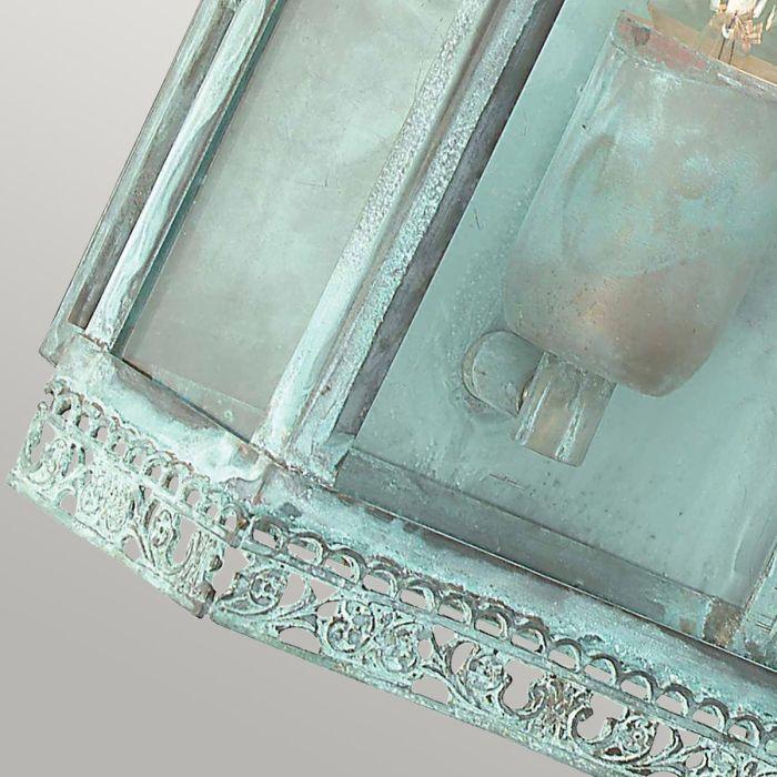 Elstead Lighting Regents Park 1 Light Wall Lantern - Verdigris - Verdigris