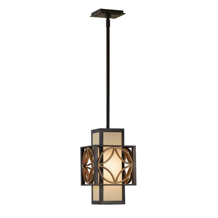 Elstead Lighting Remy 1 Light Pendant Light - Heritage Bronze/Parissiene Gold
