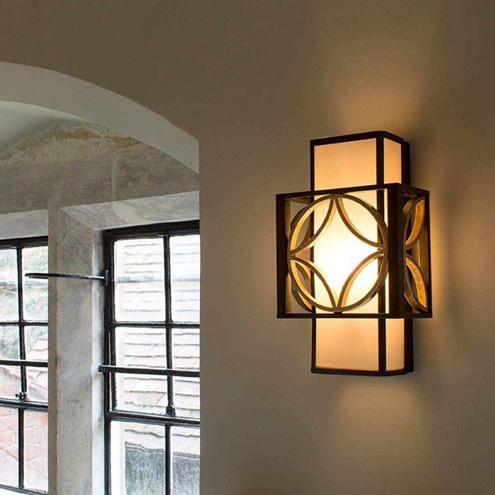Elstead Lighting Remy 1 Light Wall Light - Heritage Bronze/Parissiene Gold