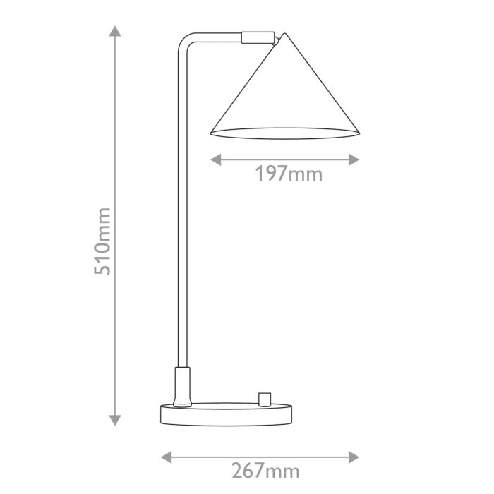 Elstead Lighting Remyck 1 Lt Table Lamp - Brushed Gold