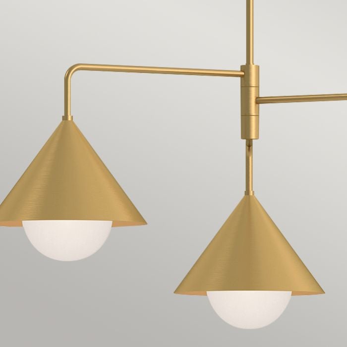 Elstead Lighting Remyck 3 Lt Chandelier - Brushed Gold