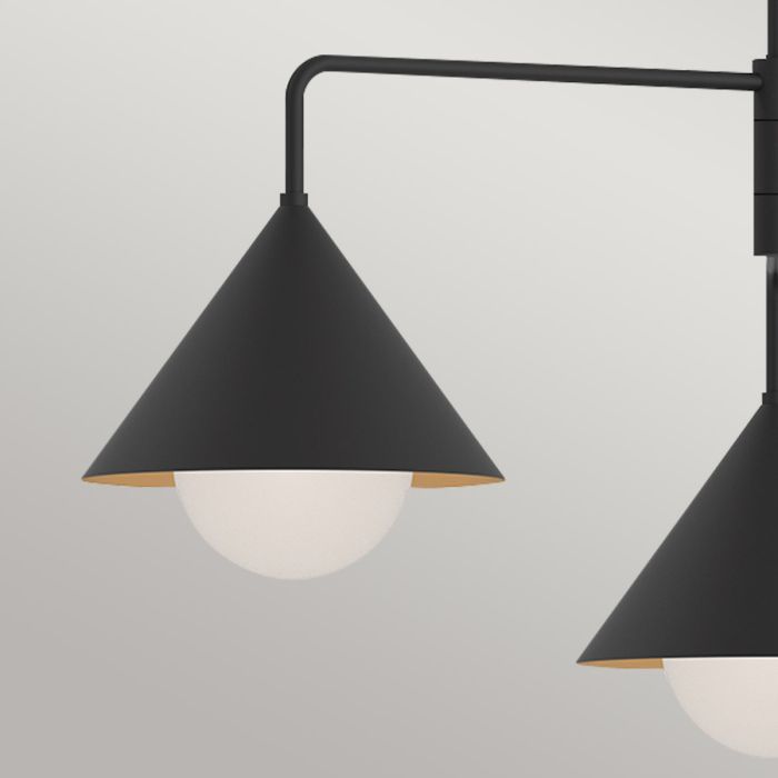 Elstead Lighting Remyck 3 Lt Chandelier - Matte Black