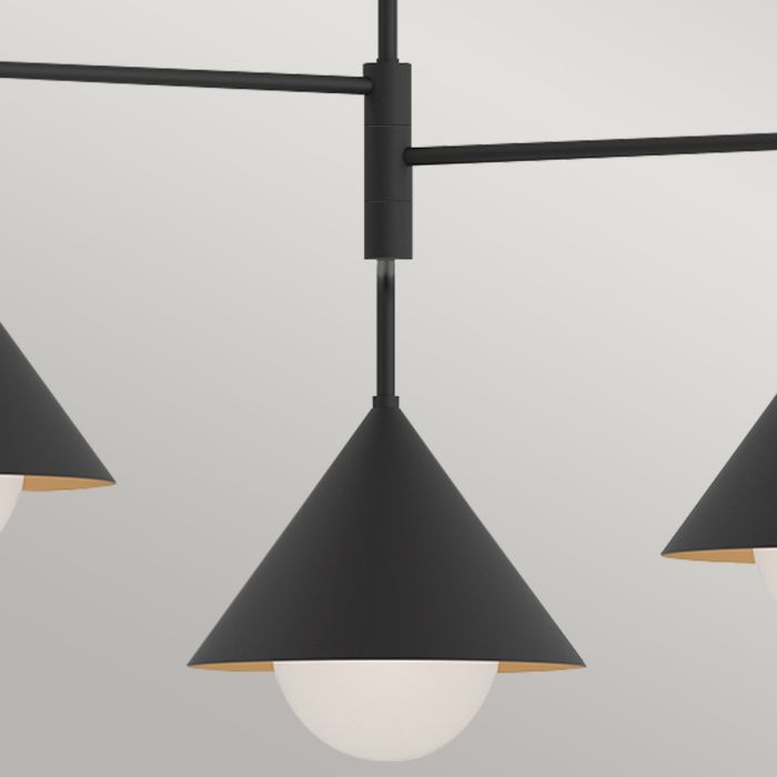 Elstead Lighting Remyck 3 Lt Chandelier - Matte Black
