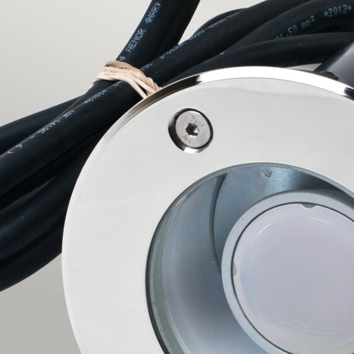 Elstead Lighting Rena Round 1 Light Inground Light Stainless Steel