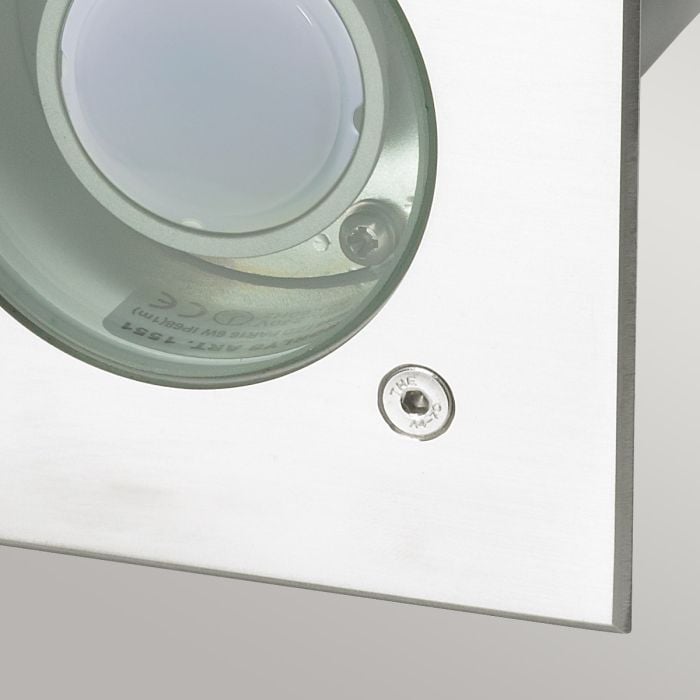 Elstead Lighting Rena Square 1 Light Inground Light Stainless Steel