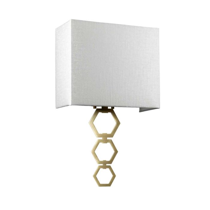 Elstead Lighting Ria Medium 1 Light Wall Light - Aged Brass