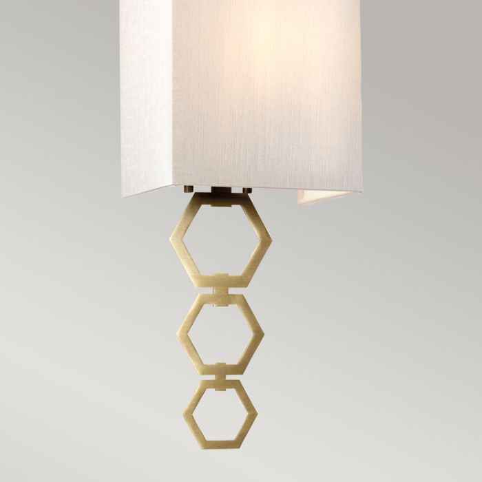Elstead Lighting Ria Small 1 Light Wall Light - Aged Brass