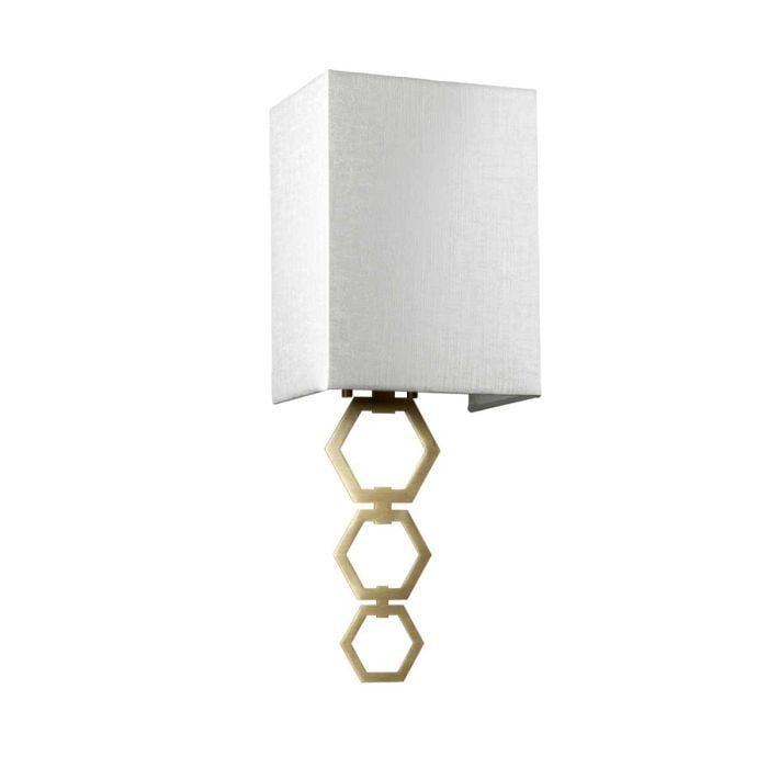 Elstead Lighting Ria Small 1 Light Wall Light - Aged Brass
