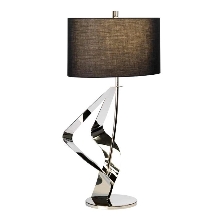 elstead lighting Ribbon 1 Light Table Lamp - Polished Nickel