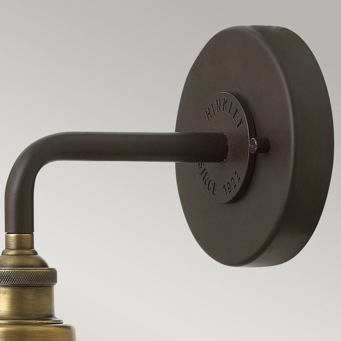 Elstead Lighting Rigby 1 Light Wall Light - Buckeye Bronze And Brass
