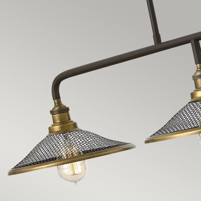 Elstead Lighting Rigby 3 Light Island Chandelier - Buckeye Bronze And Brass