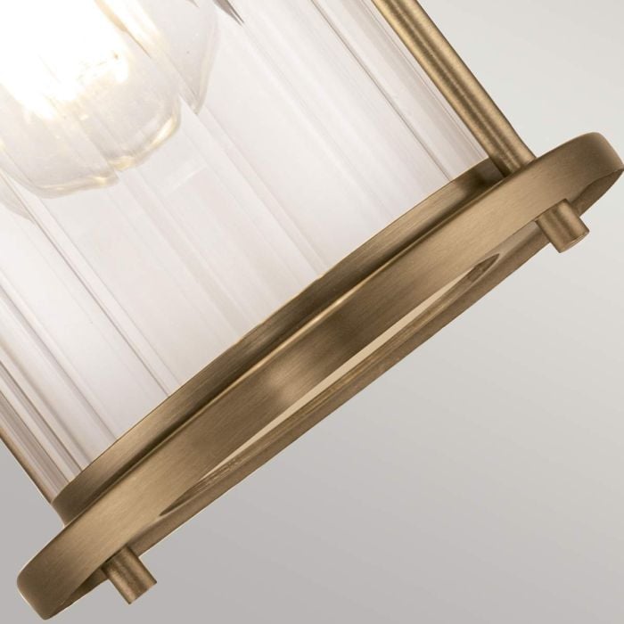 Elstead Lighting Riggs 1 Light Wall Light - Weathered Brass