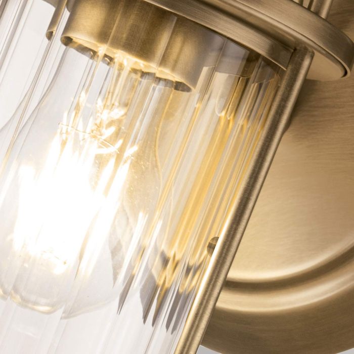 Elstead Lighting Riggs 1 Light Wall Light - Weathered Brass