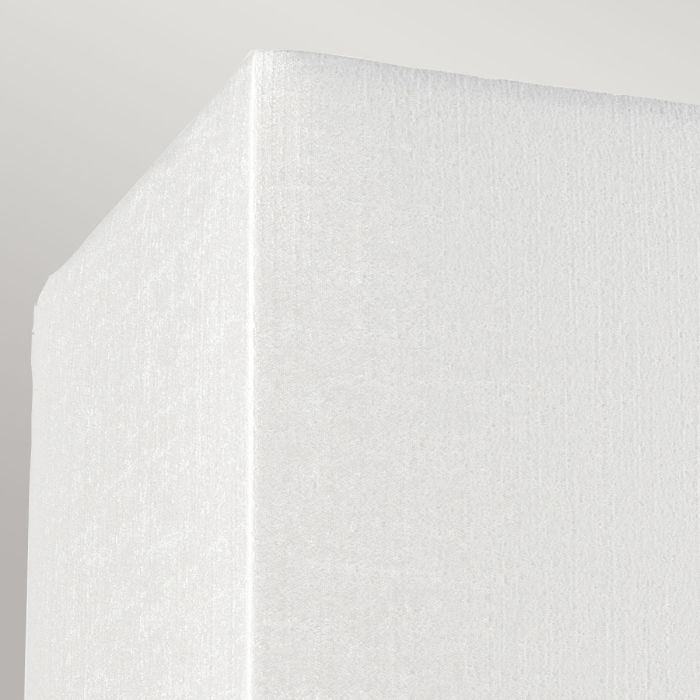 Elstead Lighting Riley Large Rectangular Wall Light With Polished Chrome Back Plate With Ivory Shade