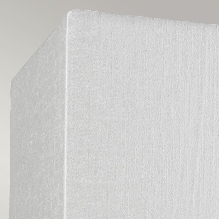 Elstead Lighting Riley Medium Rectangular Wall Light With Polished Chrome Back Plate With Ivory Shade