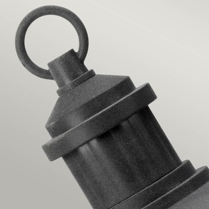 Elstead Lighting Riverwood 8" Pedestal Lantern - Weathered Zinc