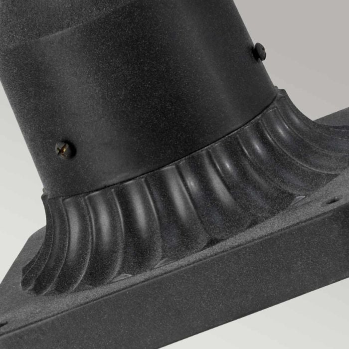 Elstead Lighting Riverwood 8" Pedestal Lantern - Weathered Zinc