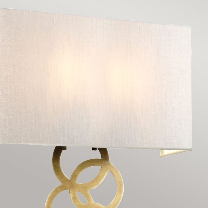 Elstead Lighting Rosa Large 2 Light Wall Light - Aged Brass