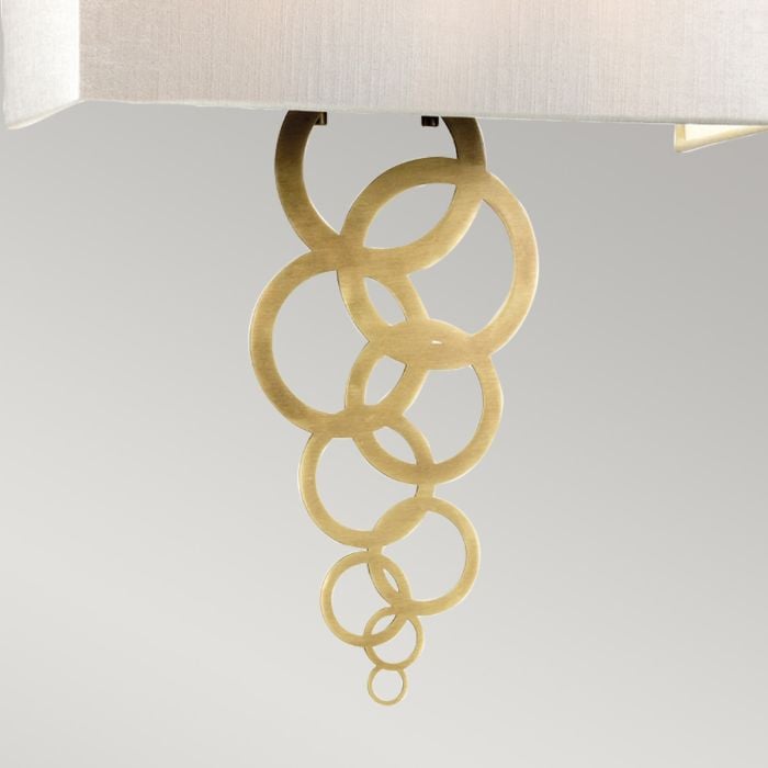 Elstead Lighting Rosa Large 2 Light Wall Light - Aged Brass