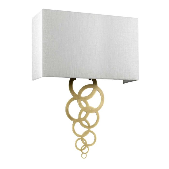 Elstead Lighting Rosa Large 2 Light Wall Light - Aged Brass