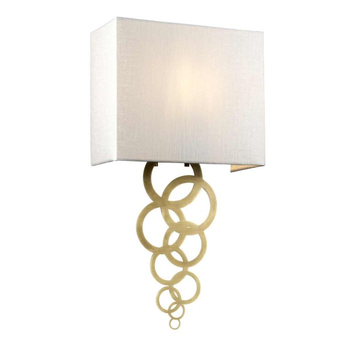 elstead lighting Rosa Medium 1 Light Wall Light - Aged Brass