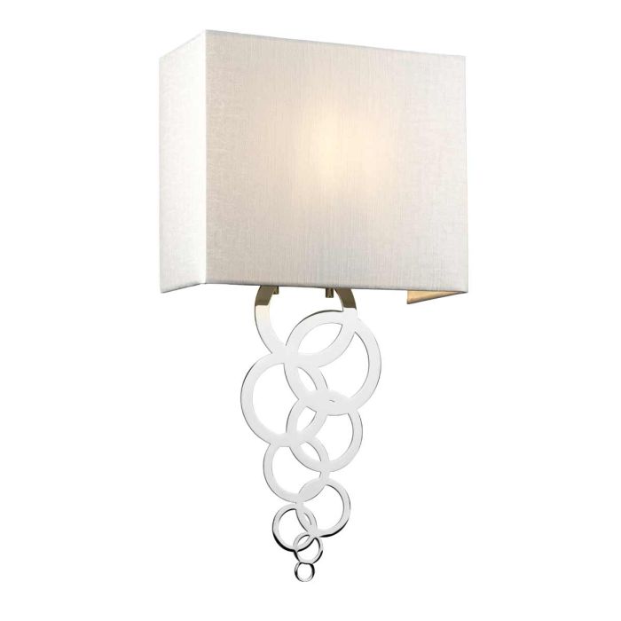 elstead lighting Rosa Medium 1 Light Wall Light - Polished Chrome