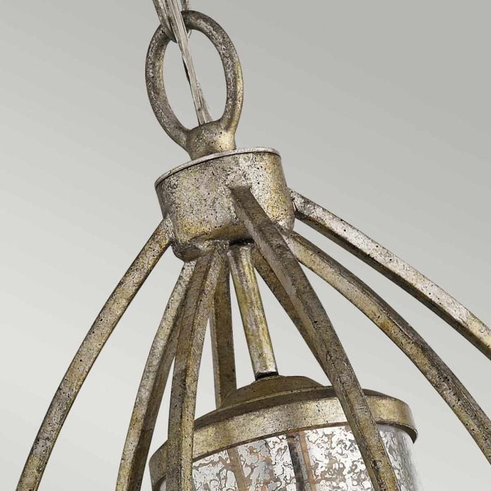 Elstead Lighting Rosalie 1 Light Pendant - Sterling Gold