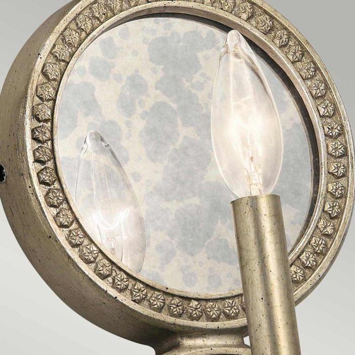Elstead Lighting Rosalie 1 Light Wall Light - Sterling Gold