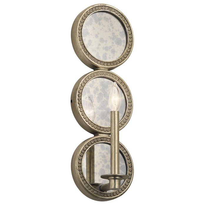 elstead lighting Rosalie 1 Light Wall Light - Sterling Gold