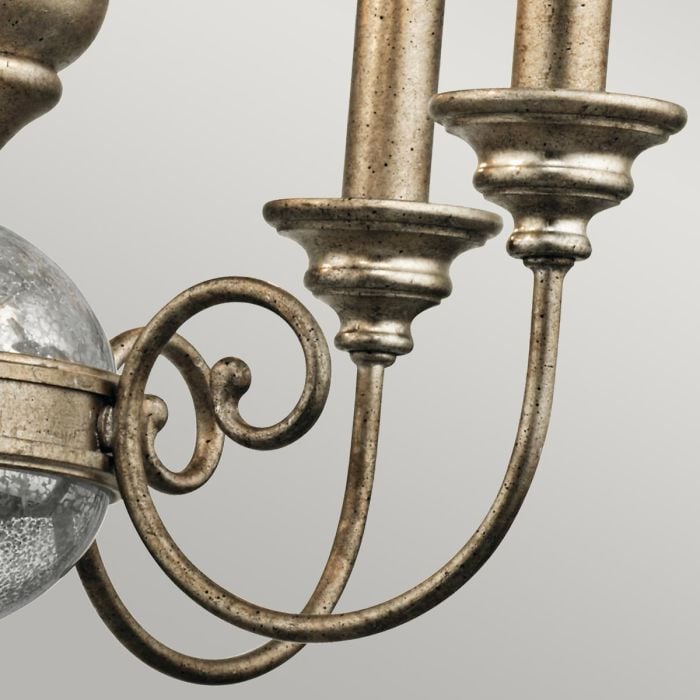 Elstead Lighting Rosalie 5 Light Mini Chandelier - Sterling Gold