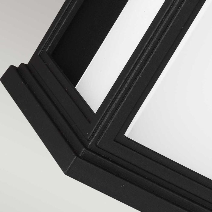 Elstead Lighting Roscoe 1 Light Large Wall Lantern - Textured Black