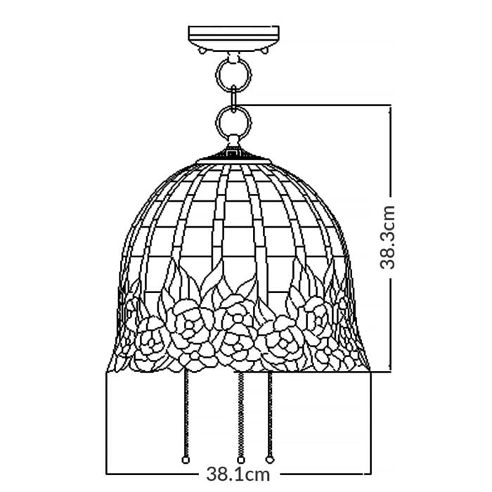 Elstead Lighting Rosecliffe 3 Light Pendant - Imperial Bronze