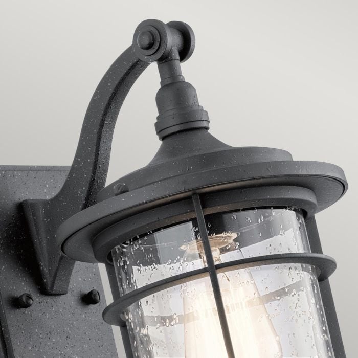 Elstead Lighting Royal Marine 1 Light Small Wall Lantern - Distressed Black
