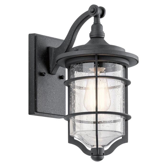 elstead lighting Royal Marine 1 Light Small Wall Lantern - Distressed Black