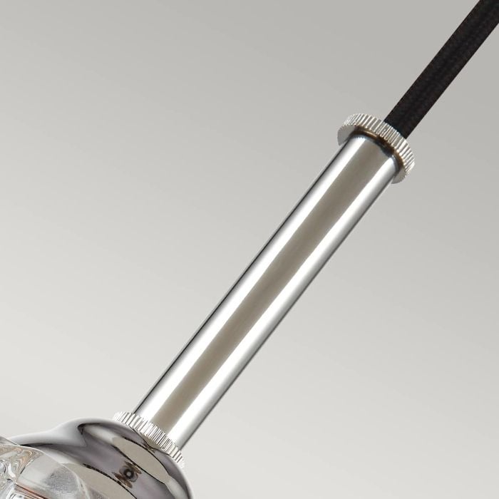 Elstead Lighting Rubin 1 Light Mini Pendant - Polished Nickel