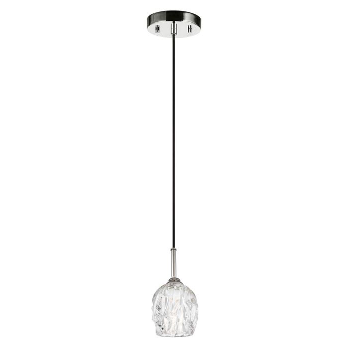 elstead lighting Rubin 1 Light Mini Pendant - Polished Nickel