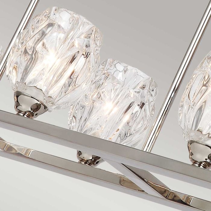Elstead Lighting Rubin 10 Light Island Chandelier - Polished Nickel