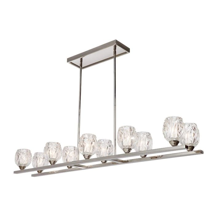elstead lighting Rubin 10 Light Island Chandelier - Polished Nickel