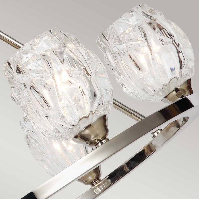 Elstead Lighting Rubin 6 Light Chandelier - Polished Nickel