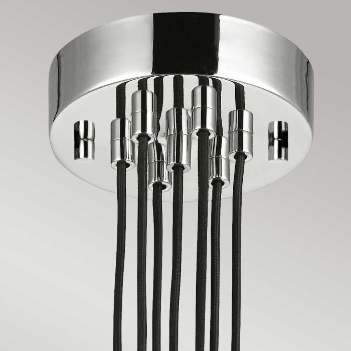 Elstead Lighting Rubin 7 Light Cluster Chandelier - Polished Nickel